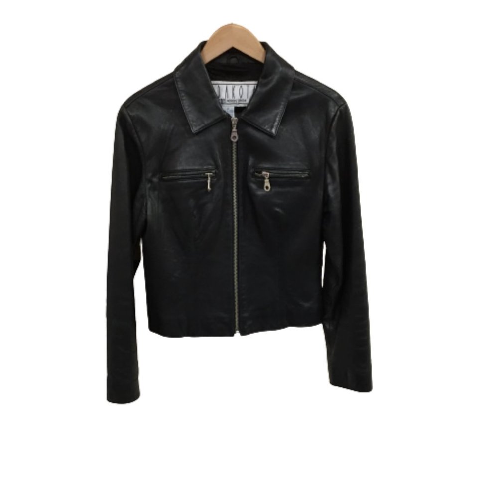 B.B. Dakota Size M Women's Zip Up Black Jacket